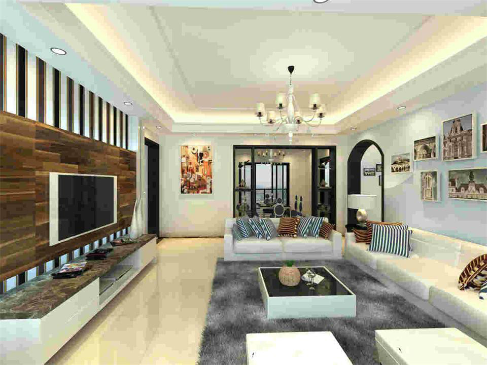 集成墙面装修的实拍图