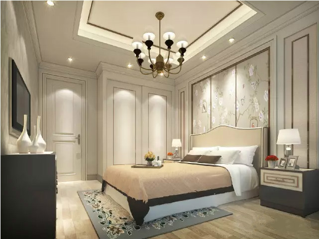 集成墙面装修的卧室
